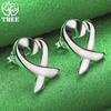 Sweet 925 Sterling Silver Heart Stud Earrings Romantic Valentine's Day Jewelry Women's Anniversary Party Gift Accessories