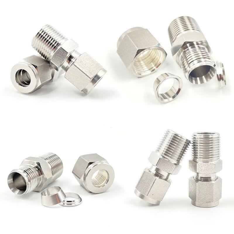 BENXINNONG 316L Stainless Steel Ferrule Straight Connector
