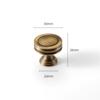 New Solid Brass Cabinet Handles Vintage Modern Drawer Pulls Minimalist Door Knobs Kitchen