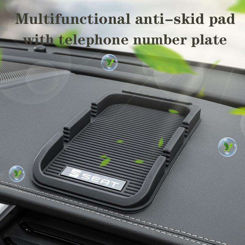Auto Mat Car Non-Slip Mat Dashboard Sticky Anti-Slip Mat For Seat Leon Ibiza Alhambra Exeo Altea Arona Mii IBL Car Accessories