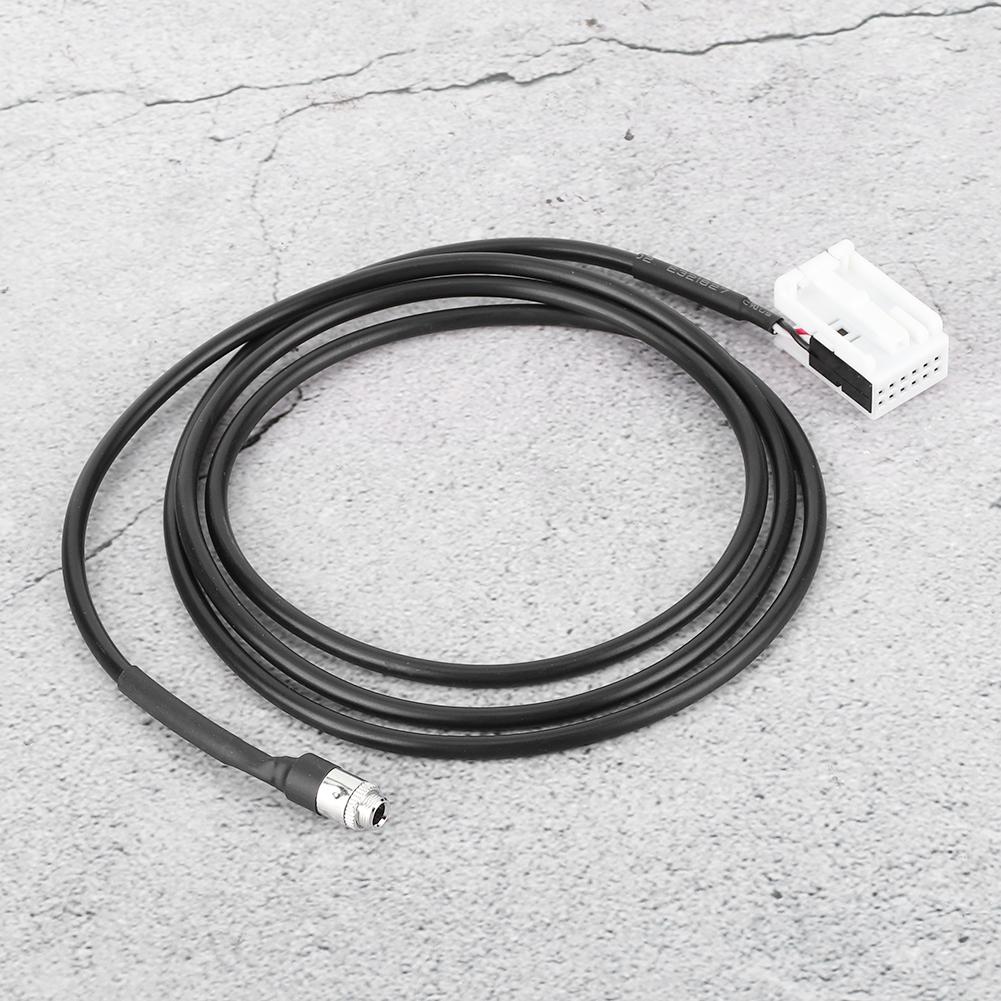 3.5mm AUX Audio Music Input Adapter Cable Cord Fit for Mercedes W203 W209