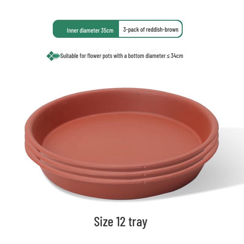 

Thickened Plastic Flower Pot Saucers - 3 Pack