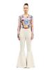 Greedius G Flower Monogram Long Sleeve Top