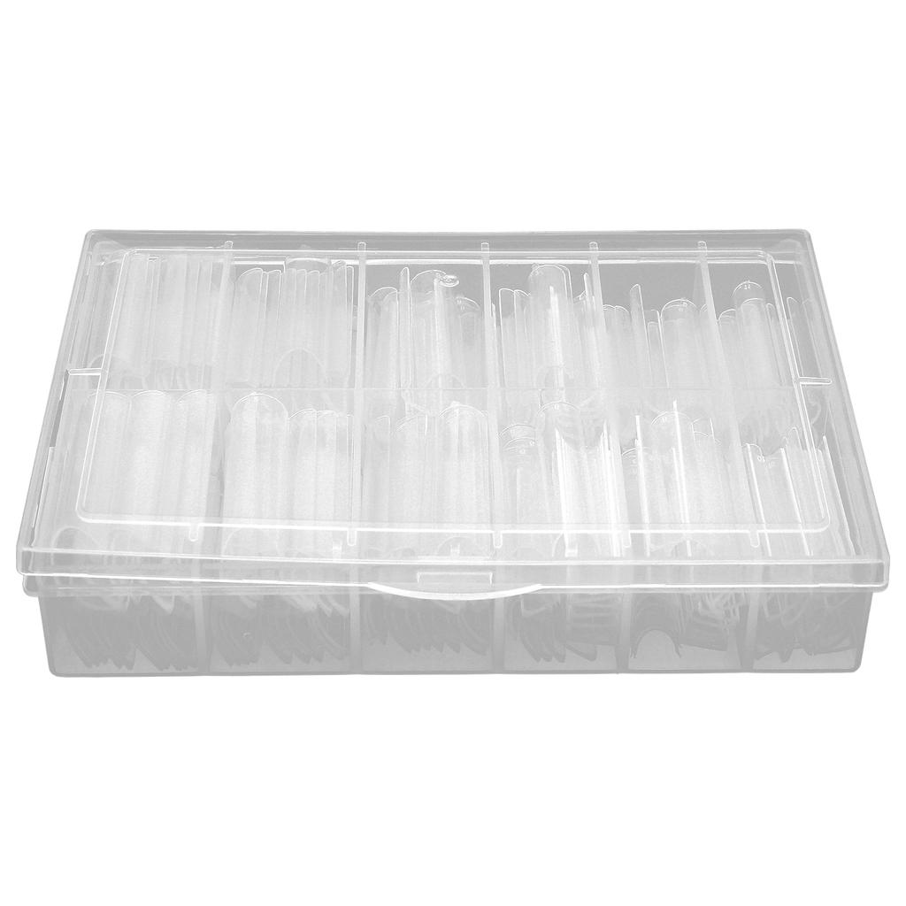 240 Pcs Artificial False Nail Extension Tips Transparent Fake Nails Tips Nail Salon Tips