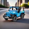 Non-Toxic 876Pcs Blue Off-Road Vehicle Building Blocks Toys Model Off Road Vehicle Assemble Puzzle Bricks Toy Sets For Kid Ornament Gifts