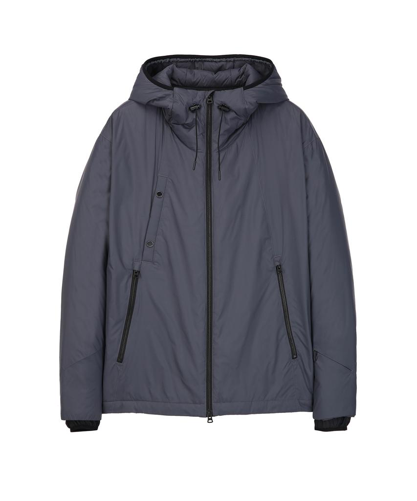 Il Corso Functional Hooded Padded Jacket Charcoal Gray