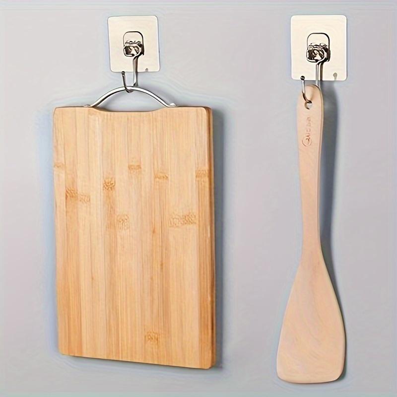 1PACK No-Punch Wall Hook - Square Firm Grip Hook Space-saving Kitchen Cabinets, Shelves, Pantry Storage