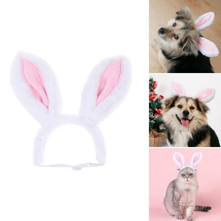 Charm Pet Headbands with Bunnies Ear Stage Performances Creative Headpiece for Holiday Gatherings