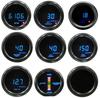 52mm Blue Backlight Digital Gauge Boost PSI BAR Oil Pressure Oil Water Temp Voltmeter Tachometer RPM Meter with Warning Light