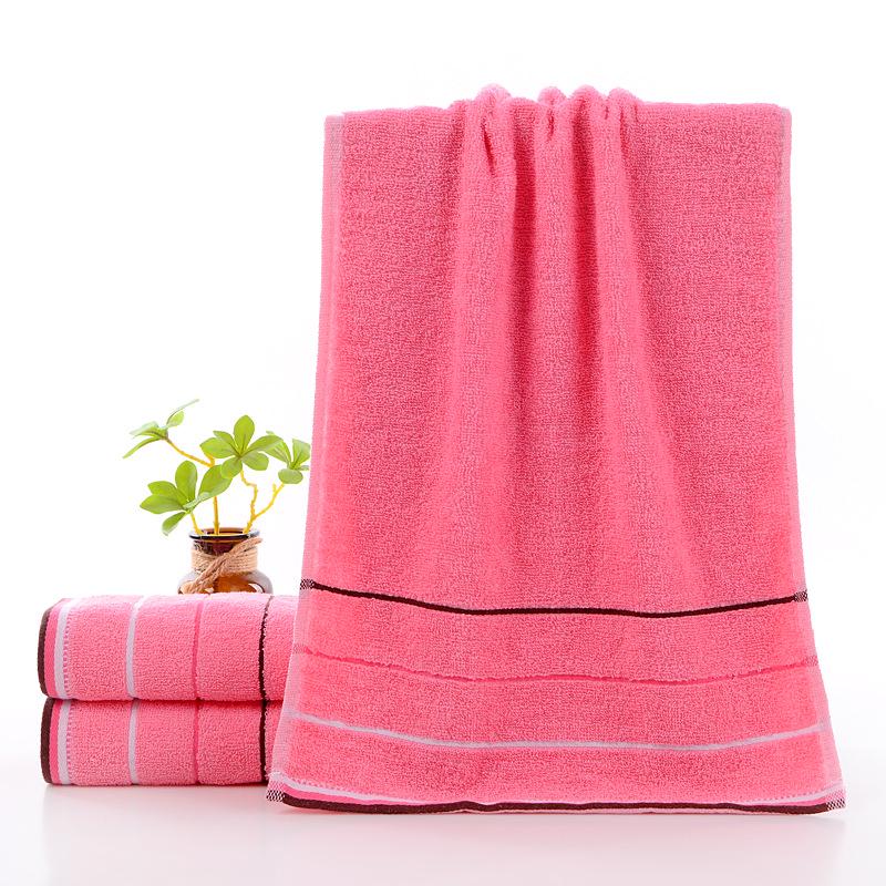 All-Cotton Three-Section Adult Face Towel - Thick Student Washcloth with Optional Logo