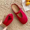Fashion Fashion Round Toe Shallow Flat Sandals Women High Quality Faux Suede Ballet Flats Women Elegant Comfort Soft Sole Casual Shoes
