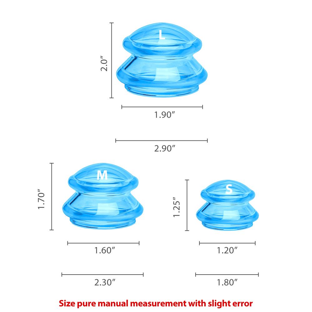 Anti-cellulite Silicone Suction Cup Ventosas Massage Body Cups Vacuum Cupping Therapy Set Masajeador Face Sucker Slimming Jars
