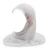 with Floral Ornament Crystal Linen Headscarf Soft Head Cover Beautiful Head Wrap Turban  Children