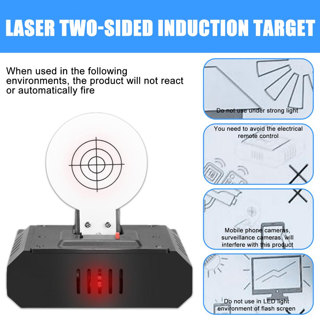 Dry Fire Laser Shooting Target for Enhanced Accuracy and Speed with Real Time Feedback and Multiple Modes Precisions