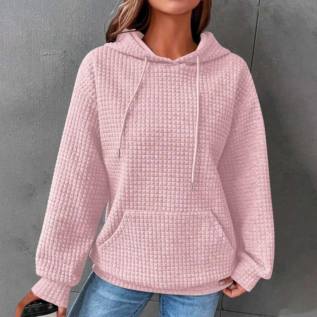 Women's Hoodies Long Sleeve Casual  Solid Drawstring Hoodie Sweatshirts For Women Pullover With Pockets