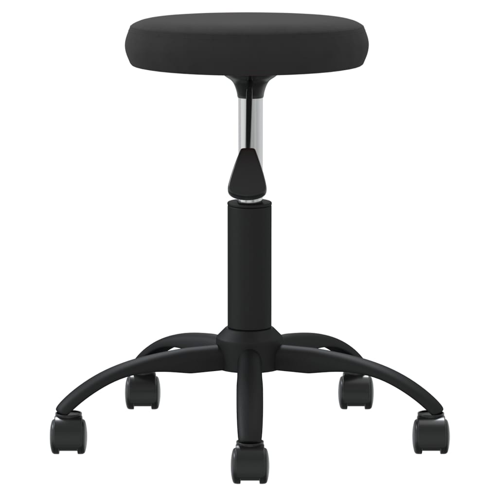 Vidaxl Stołek Do Masażu, Obity Aksamitem, Czarny