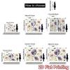 2D FLAT PRINTING 2pcs Curtains (Without Rod) Floral Spring Arrangement April Fools is Day holiday curtains with digital printing