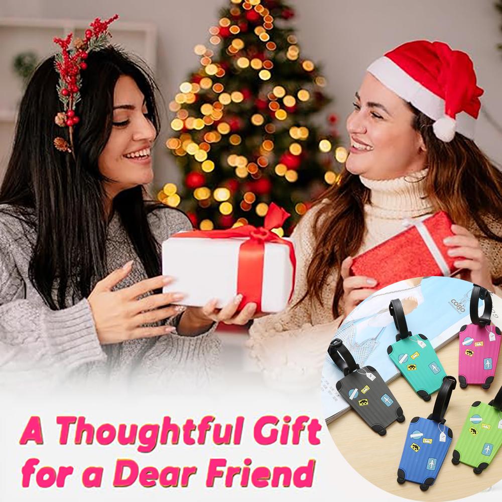 Silikon Gepäckanhänger Reise Trolley Koffer Identifikationsetikett Dreidimensionales Muster Rucksack Unterschriftsinformationen.-A-DH