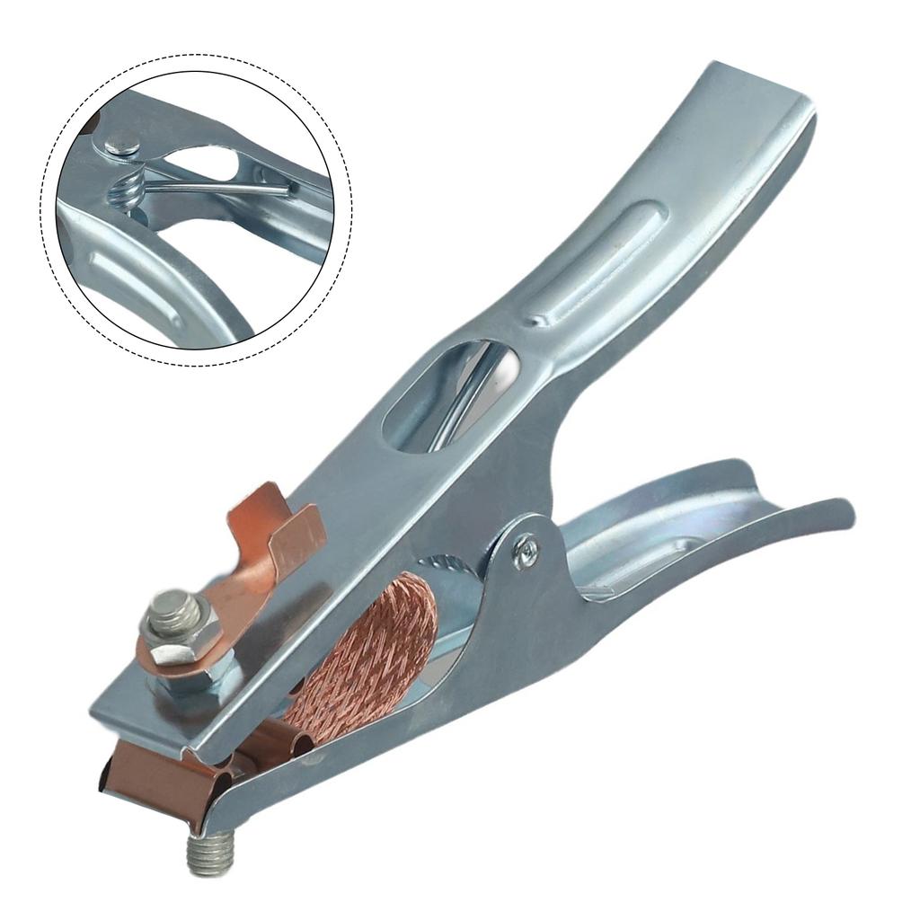 Heavy Duty Welding Ground Clamp for Reliable Grounding Compatible with MIG MMA TIG Welders Ergonomic for User Comfort