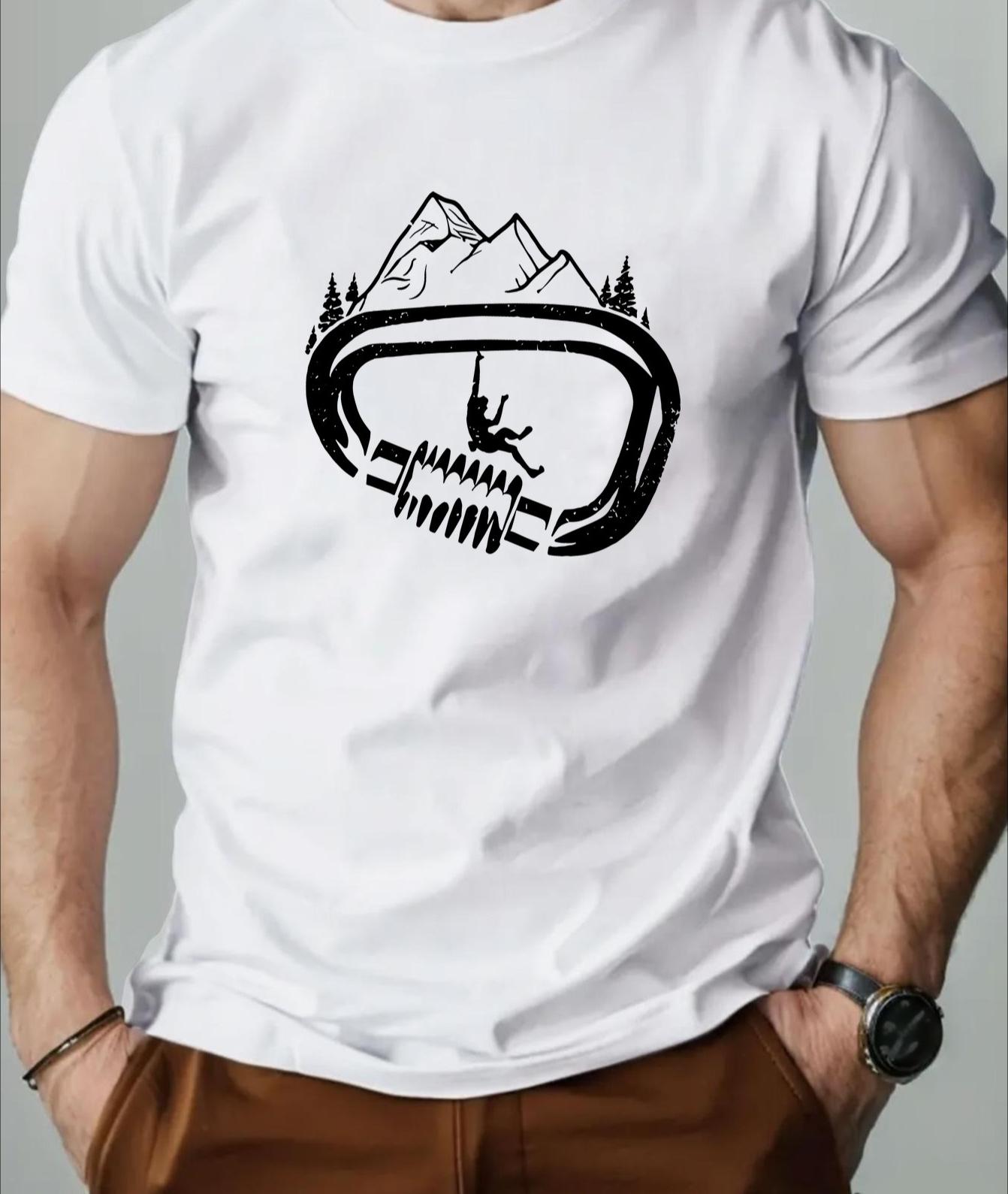 Men s Polyester Short Sleeve, Drapey Smooth & Breathable,  for Summer Commute XXL белый