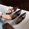Four Seasons Soft Sole Leather Shoes New Women's Fashion Single Shoes Pointed Head Low Heel Non-slip Cow Sole Comfortable Leather Single Shoes Women