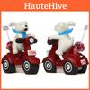 Cartoon Small Dog Resin Motorcycle Plant Pot Garden Accessory For Home And Event Gifts