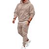 Conjunto de Moletom Unissex com Capuz e Calça Jogger de 2 Peças para Homens e Mulheres