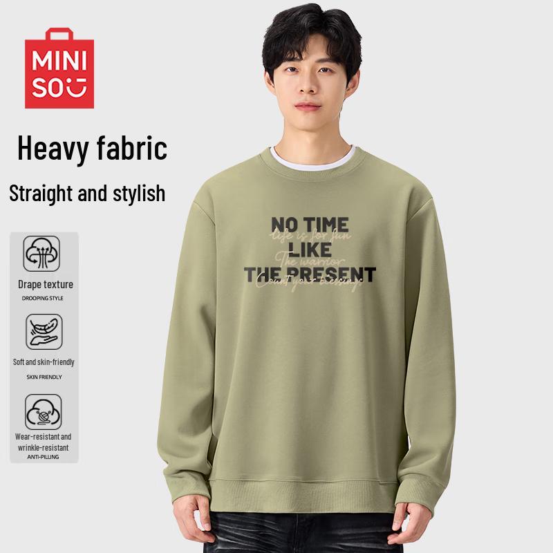 

MINISO Мужской модный свитшот с круглым вырезом M