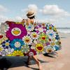T-Takashis M-Murakamis Cartoon Bath Towel Microfiber Soft Water Absorbing Breathable For Girl Kids Decorative Beach Towel