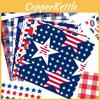 Themed Independence Day Striped Star Balloon Pattern Gift Box Paper Packaging