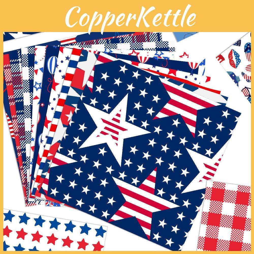 Themed Independence Day Striped Star Balloon Pattern Gift Box Paper Packaging