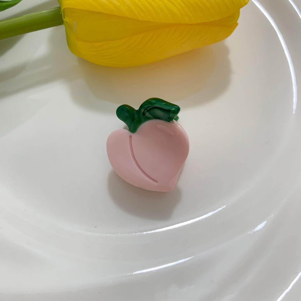 1 Cartoon-Frucht Acetat Haarnadel süße kleine Klammer Erdbeere Zitrone Kirsche Traube Pony gebrochene Haarnadel Top-Clip Haarschmuck