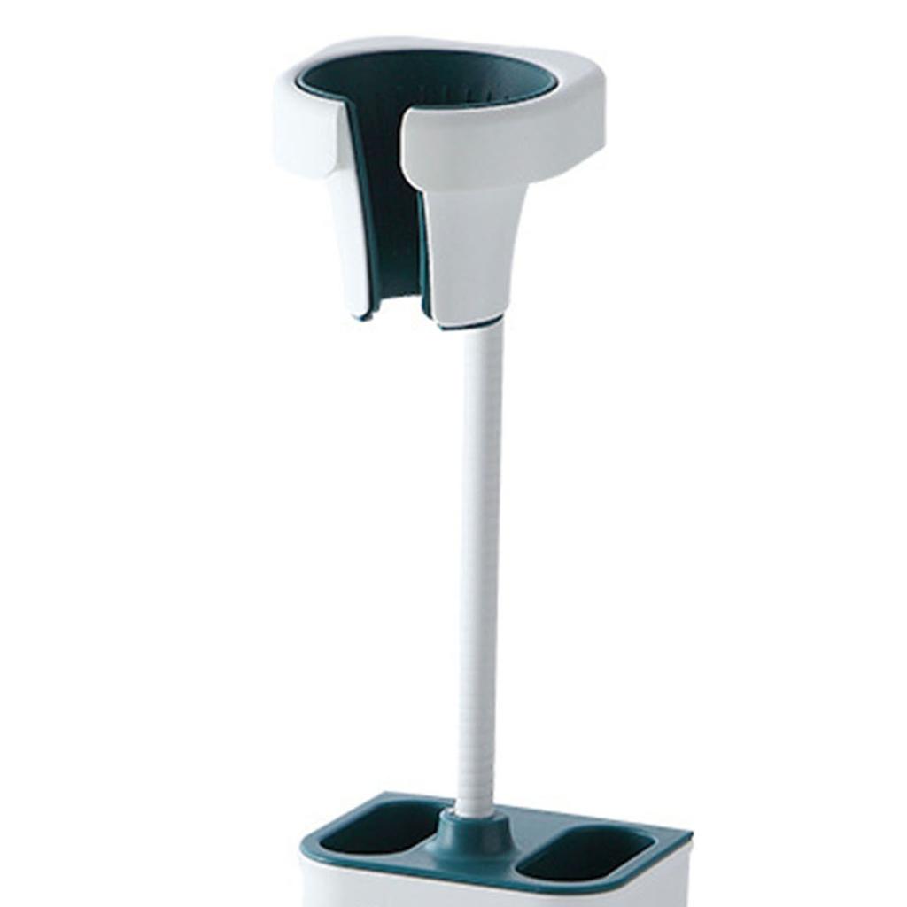 Hair Dryer Holder Wall Mount Punch Free Bracket Support Stand for Bathroom Home Hotel Blue