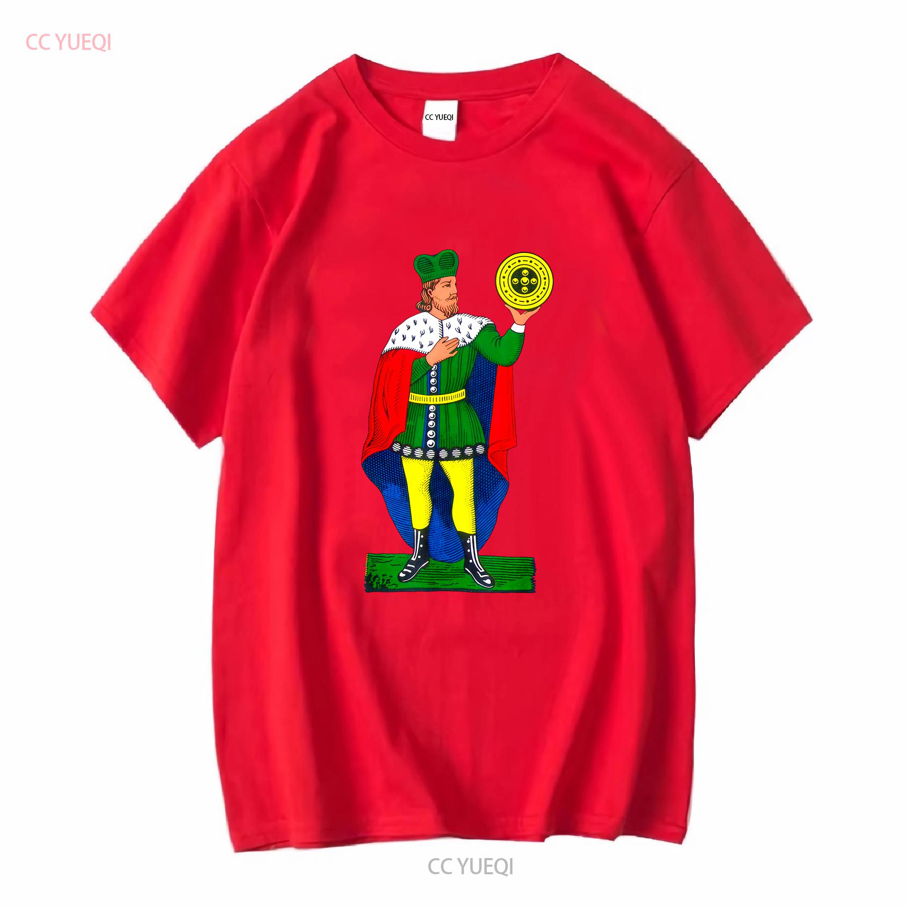 

NEW LIMITED Sicilian Scorpa Briscola King of Coins Re di Denari Cards T Shirt long or short sleeves vintage Washed Comfortable S