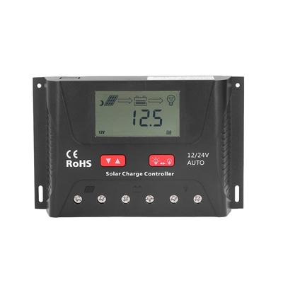 30A 12V/24V PWM Solarregler Regler LCD-Anzeige Automatische Erkennung Einstellbar Pa