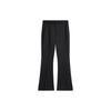 Li Ning Sports Lifestyle Series Solid Color Fashion Flared Casual Pants Women Bottoms Black AKXU006-2