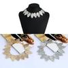 Leaf Necklace Metal With Fringe Design For Teen Fashion And Party Accessories