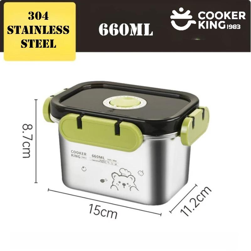 COOKER KING 660/900/2700ML Vacuum Freshness Box Refrigerator Storage Box Lunch Box Kitchen Accessories Lunch Storage Containers