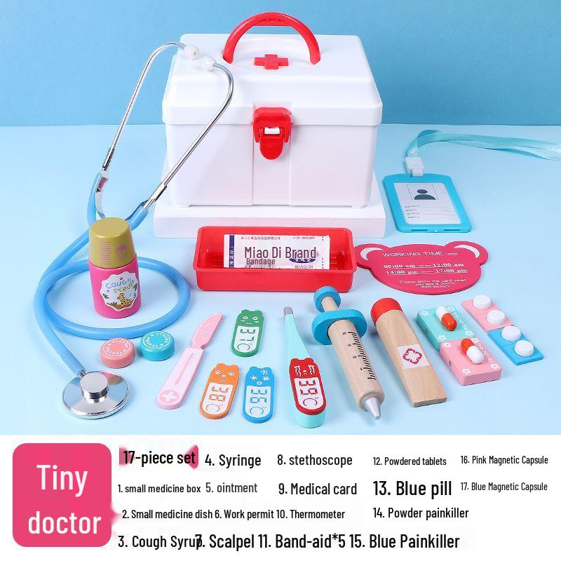 Educational Dollhouse and Hospital Playset for Toddlers and Kindergarten