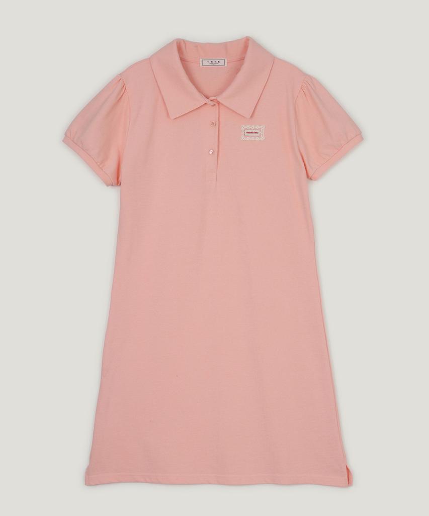 Teuwi It'S Puff Collar Short Sleeve Mini Dress