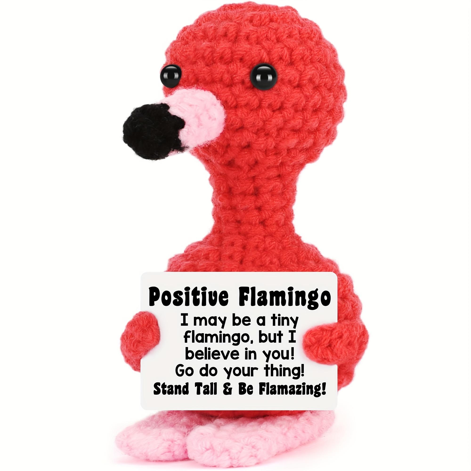 

Funny Positive Crochet Dolls,Emotional Support Crochet Funny Gift for Mom, Friend Home Party Office Decor Desk Decoration