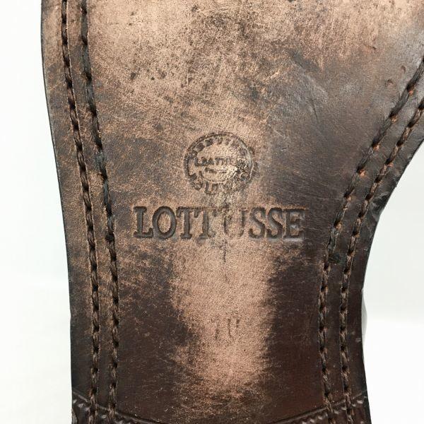 LOTTUSSE Premium Semi-Brogue Cap Toe Business Shoes Black Size 10 (Approx. 28.5cm) Men's(USED)