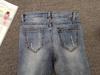 Jeans Skinny Denim Dimagranti Strappati con Perline Europee per Donna - Collezione Estate 2026