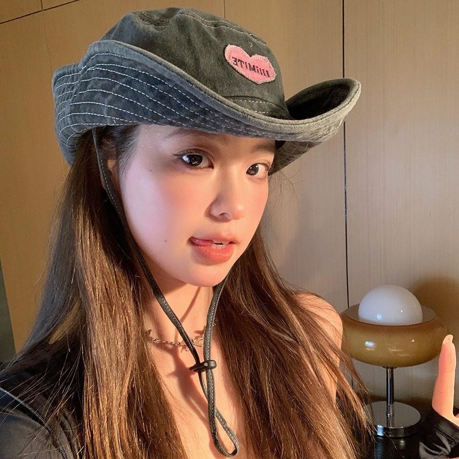 Heart Pink Lovely Wide Brim Hat For Women And Men Summer Sun Unisex Safety