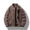 New deerskin fleece cotton jacket men's spring and autumn new high-end top American trendy brand loose and casual