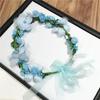 Korean Bridal Floral Wreath Headband for Beach and Photography Sessions