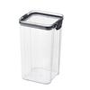 1300ml Dry Food Storage Container Square Clear Sealed Jar Food Storage Canister  Kitchen