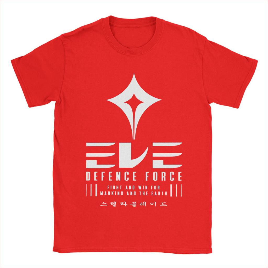 Men's T-Shirt Video Game Stellar Blade Eve Force Vintage Cotton Tees Short Sleeve  T Shirt O Neck Clothes Birthday Gift
