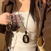 New Chinese-style Hollow Long Pendant Necklace Women's New Trendy Fashion Versatile Neck Sweater Chain Accessories