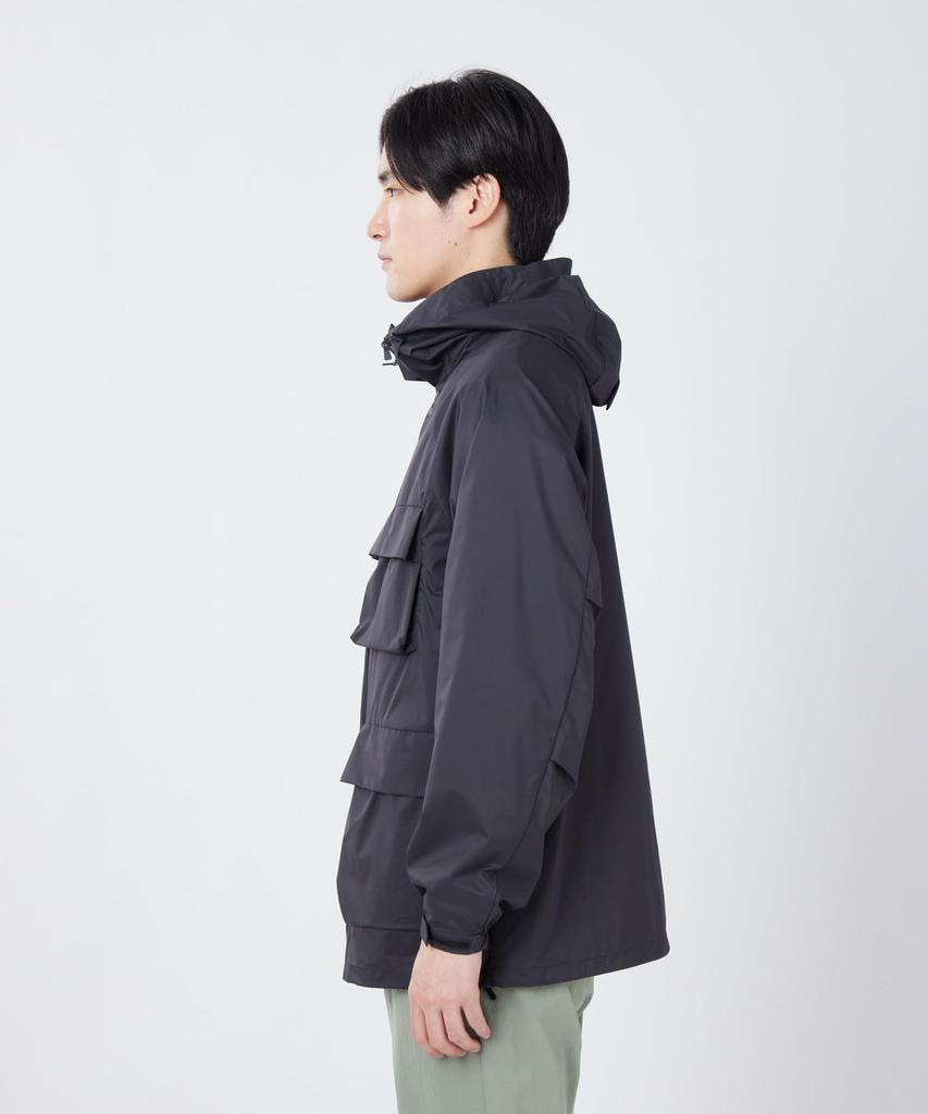 Snow Peak Double Weave Mountain Parka Outer Jacket for Men and Size L U.L. JK-26SU012 Women, BLACK,